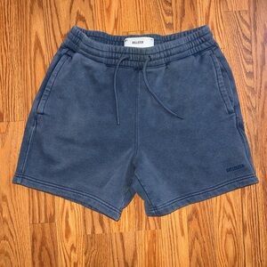 Hollister Blue Above-the-Knee Fleece Icon Shorts size XS